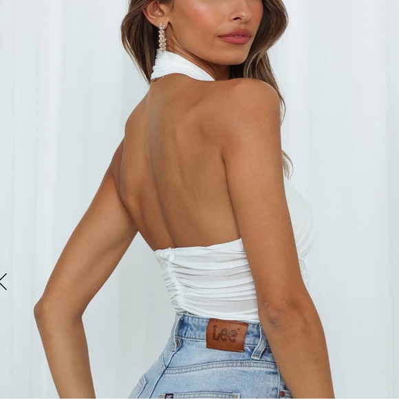 Hello Molly white crop top - Picture 3 of 3